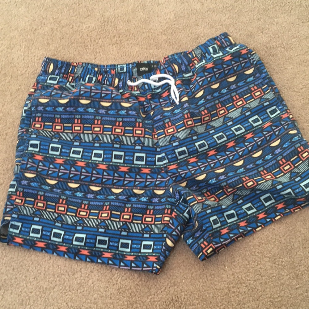 Great Mens asos Aztec Print Swim Trunk